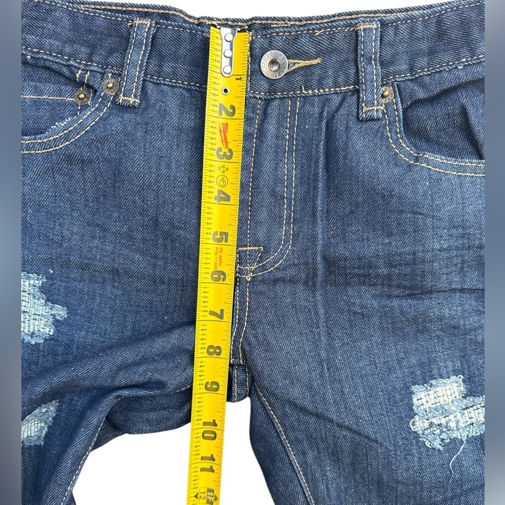 Lucky Brand Jeans Girls 12 High Waist Billy Straight Stretch Denim Distressed - Picture 8 of 9